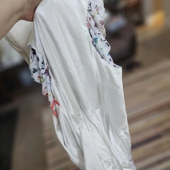 Monique Lhuillier floral romantic fairy  dress gown 10 - Picture 13 of 14